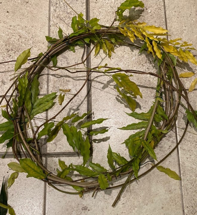 Homemade Christmas wreath