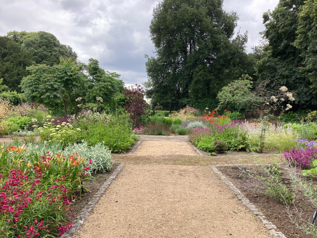 Old Pond Garden, Charlton House, July 2021 - view from the CABAHS 70th anniversary bench