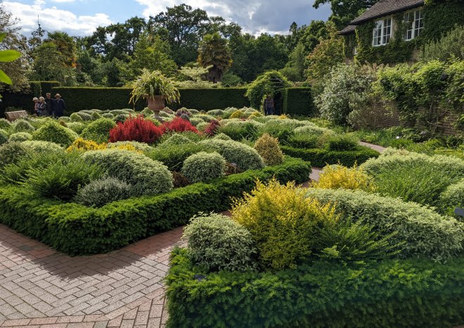 'Thinking Outside the Box' garden at RHS Wisley May 2022