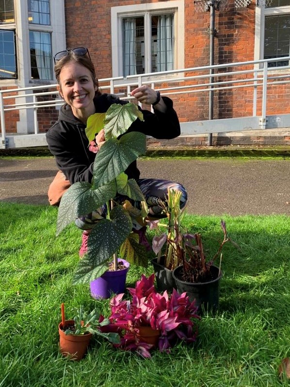 Happy customer at CABAHS plant stall