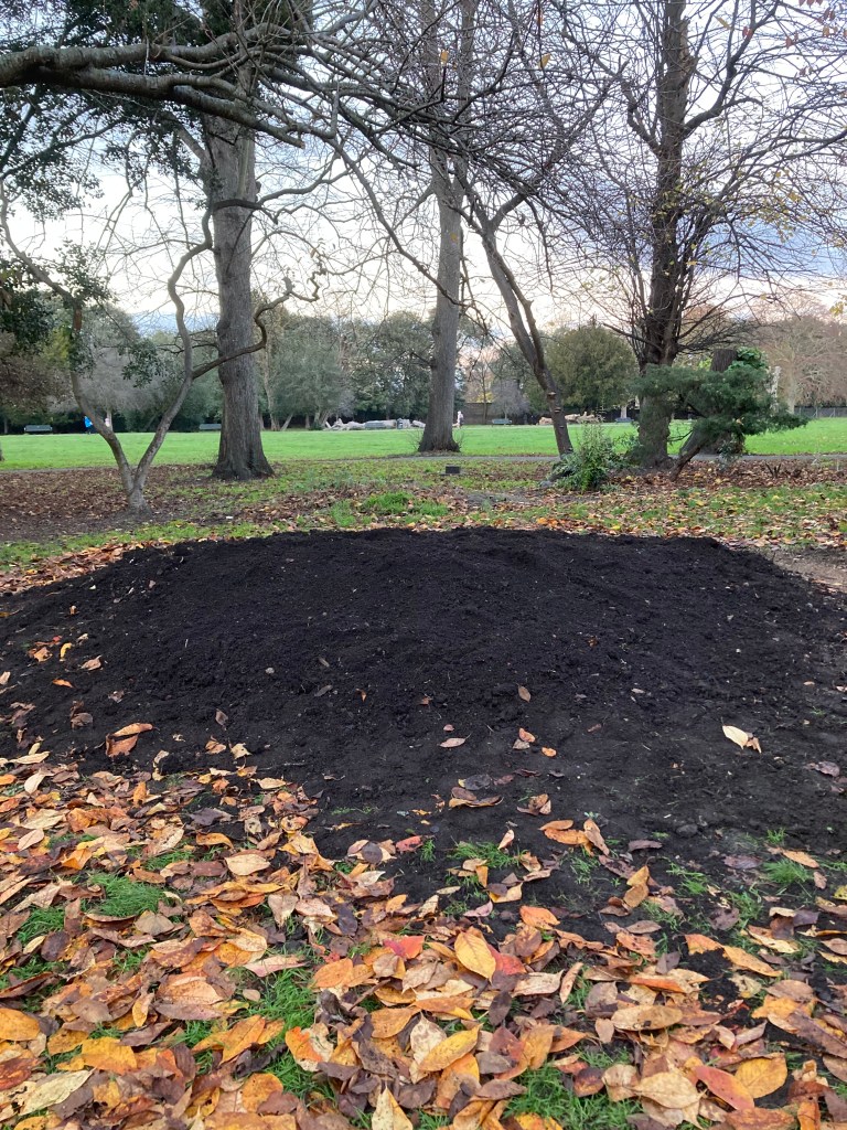 small mound started