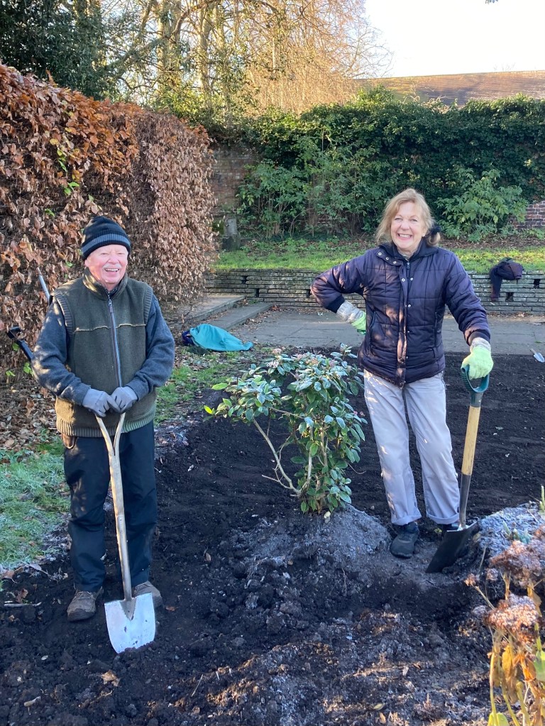 Terry and Maggie digging