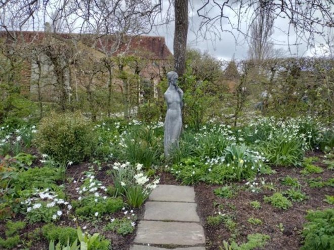 Statue at Sissinghurst in April