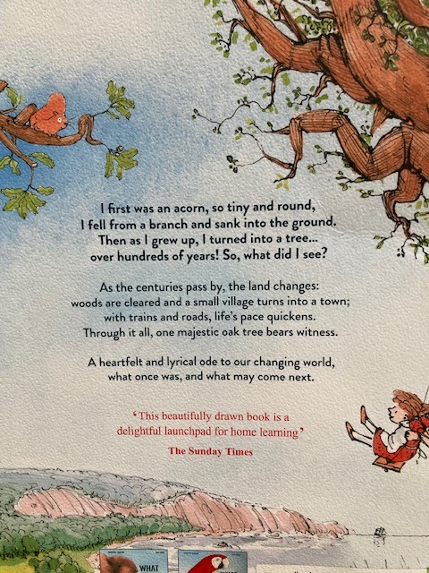Back of What did the tree see book