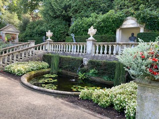 The steps leading down to the Italianate Garden