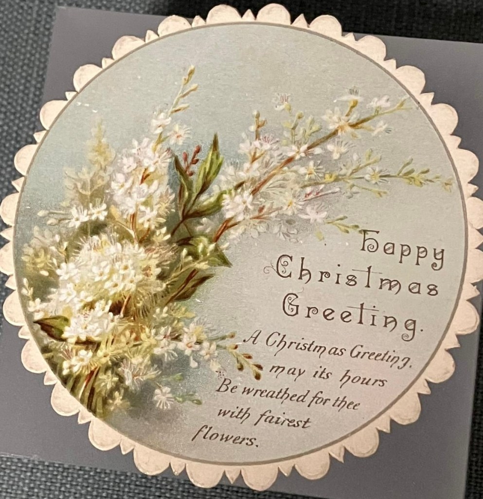 Victorian Christmas card