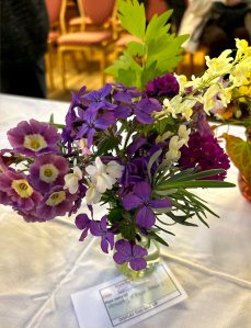 Class 6: Vase of mixed Spring Flowers (up to 12 inches) - winning entry CABAHS Spring Show 2025