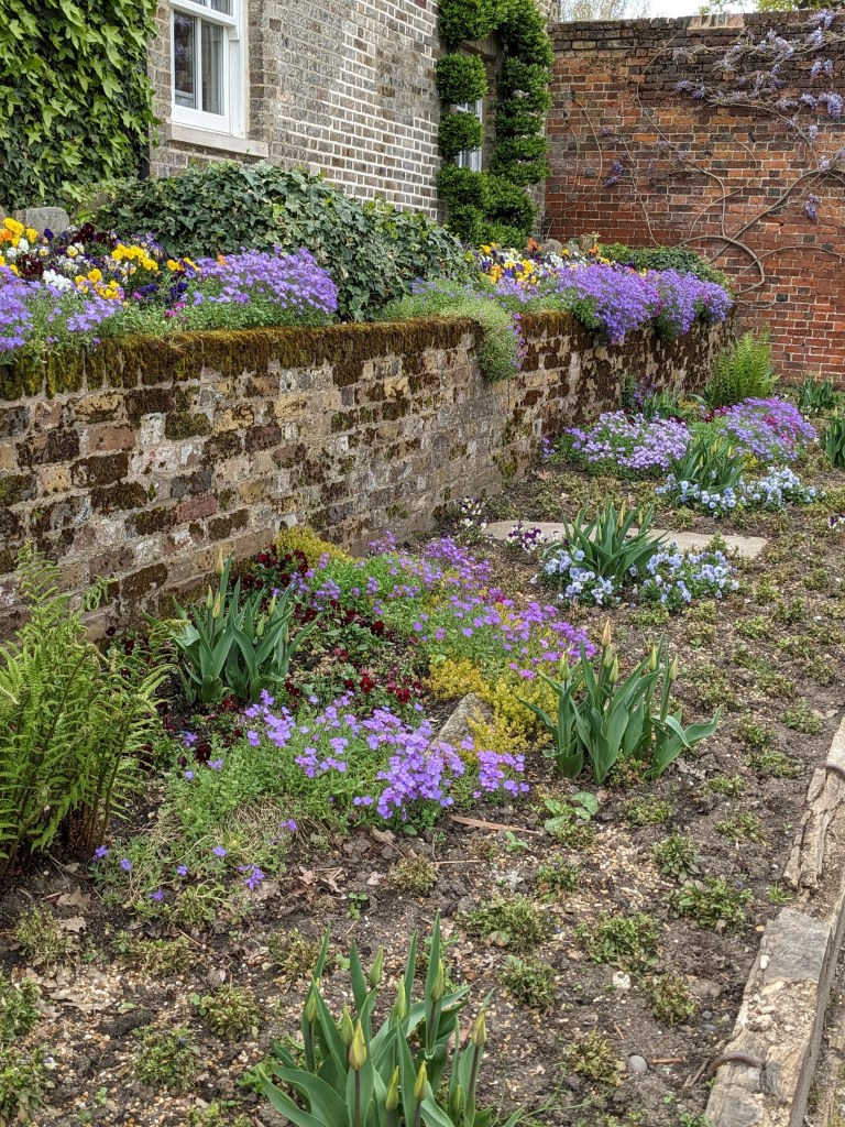 Spring bedding in Beckenham Place Park gardens, May 2023