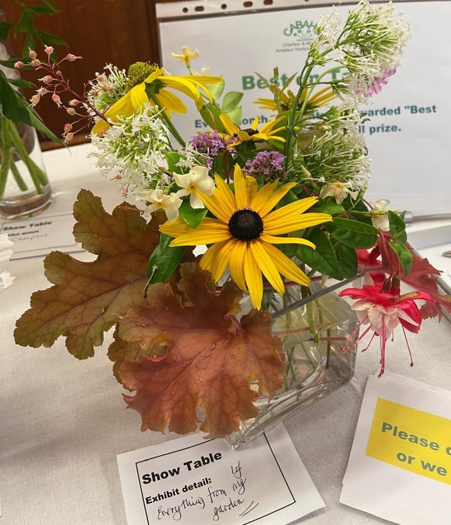 '1 of everything from my garden' July 2025 Show Table