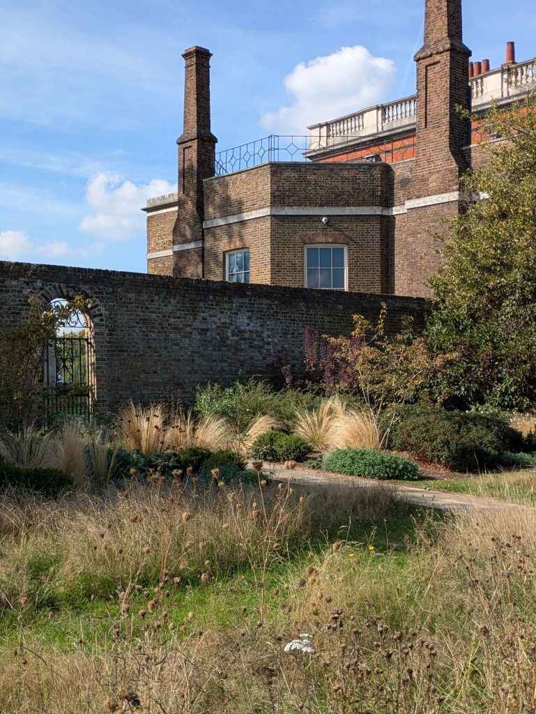 Meadow area outside Ranger's House. Greenwich Park, September 2025