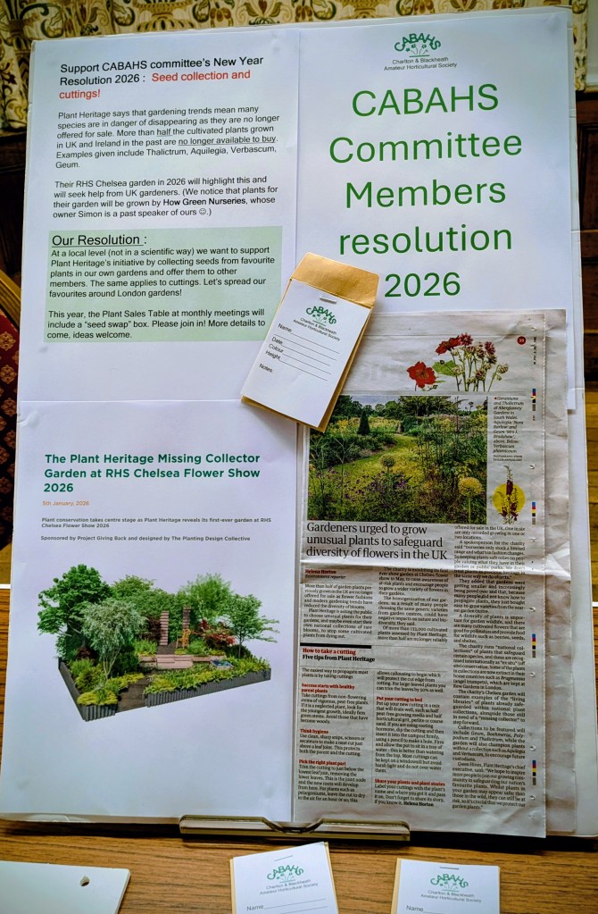 CABAHS Committee Members Resolution 2026: Seed Collection and Cuttings