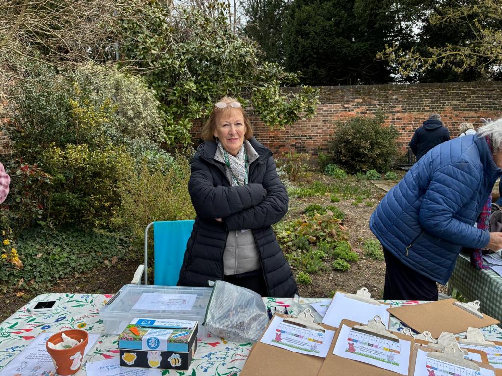 Pat at the trail desk