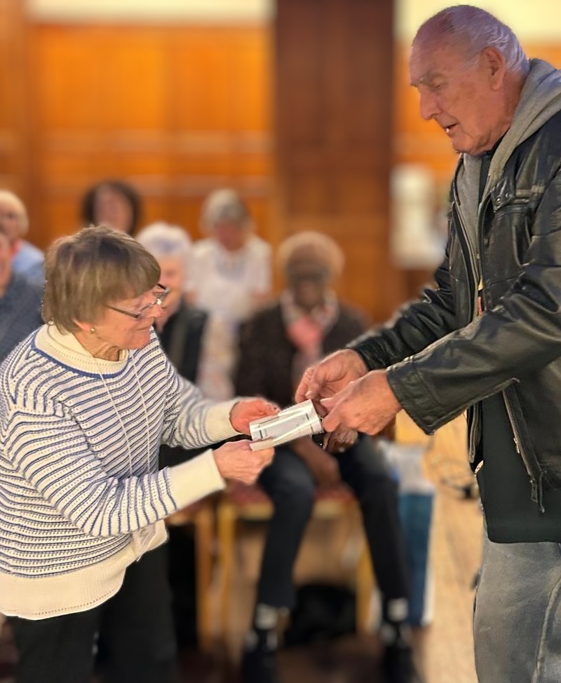 Chris B receiving her 'Best in Class 3' certificate from John Hughes CABAHS Spring Show 2026