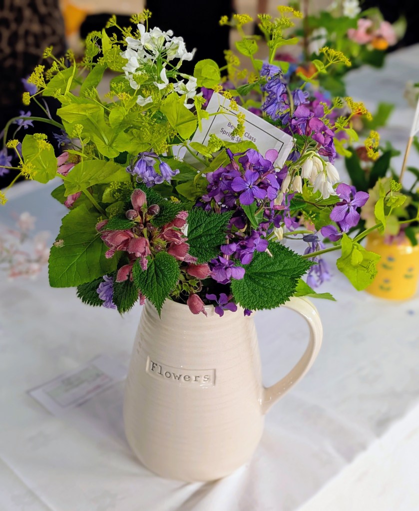 Best in Show! Viv's vase of mixed spring flowers for Class 6 CABAHS Spring Show 2026