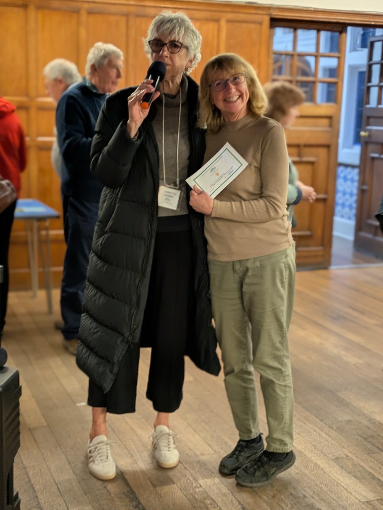 Kay, winner of Best in Class 13 for her photograph of plants on a table CABAHS Spring Show 2026