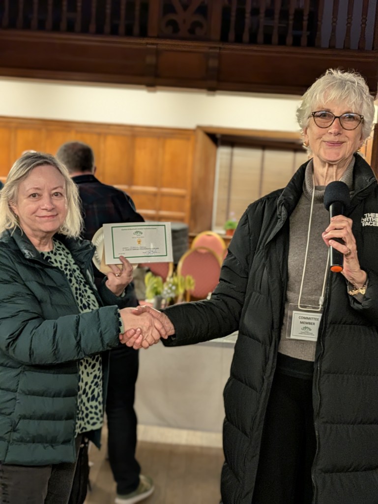 Estelle, winner of Best in Class 10 for her Chocolate & Beetroot cake CABAHS Spring Show 2026