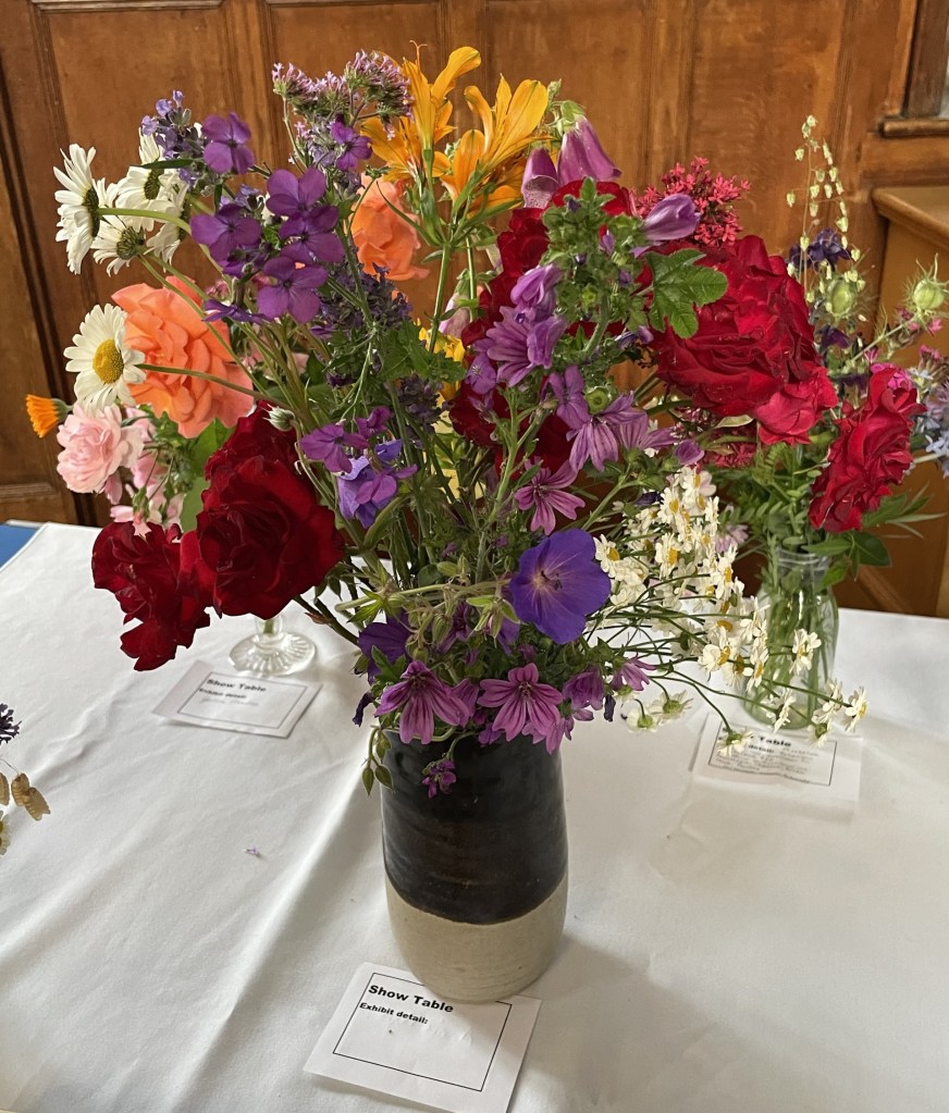 A generous bouquet on the Show Table, June 2026