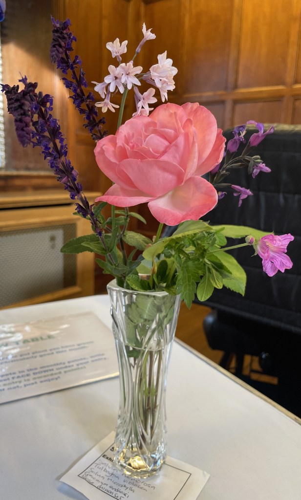 A pretty posy on the Show Table, June 2026