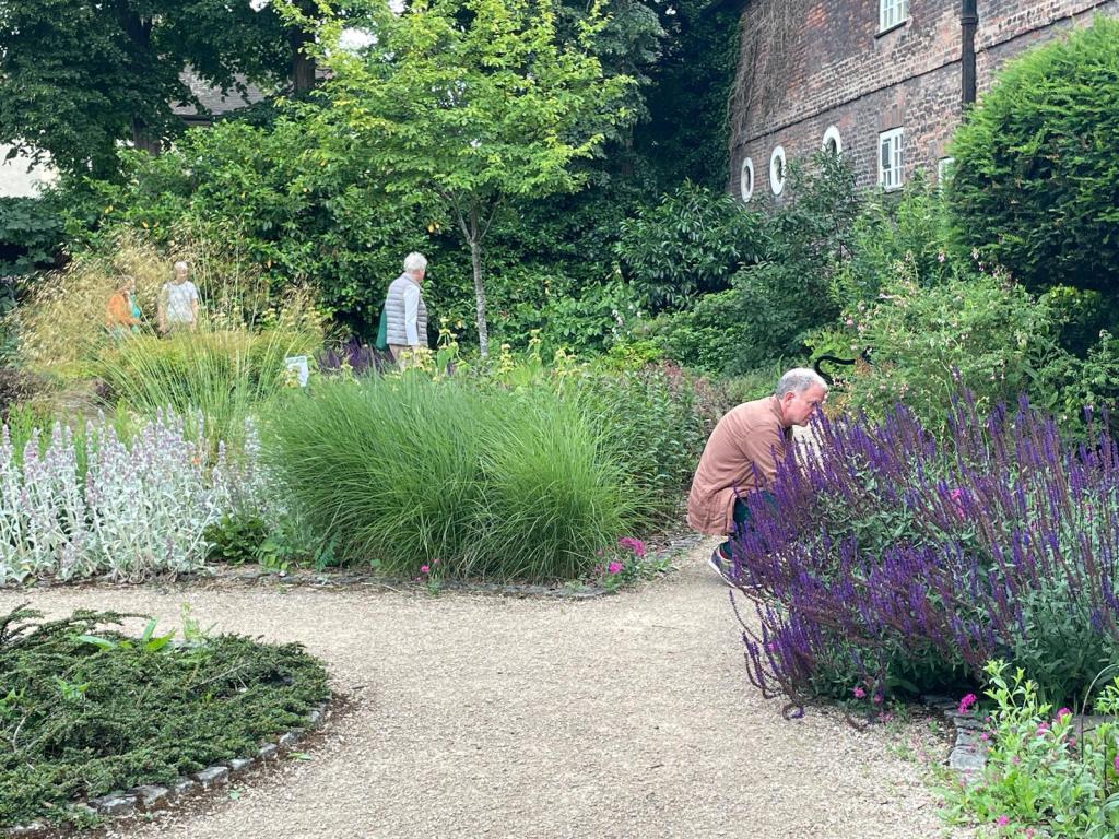 Members explore the Old Pond Garden before the CABAHS GQT, June 2026