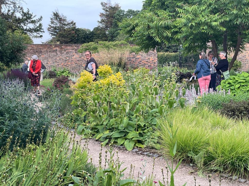Members look around the Old Pond Garden before the CABAHS GQT, June 2026