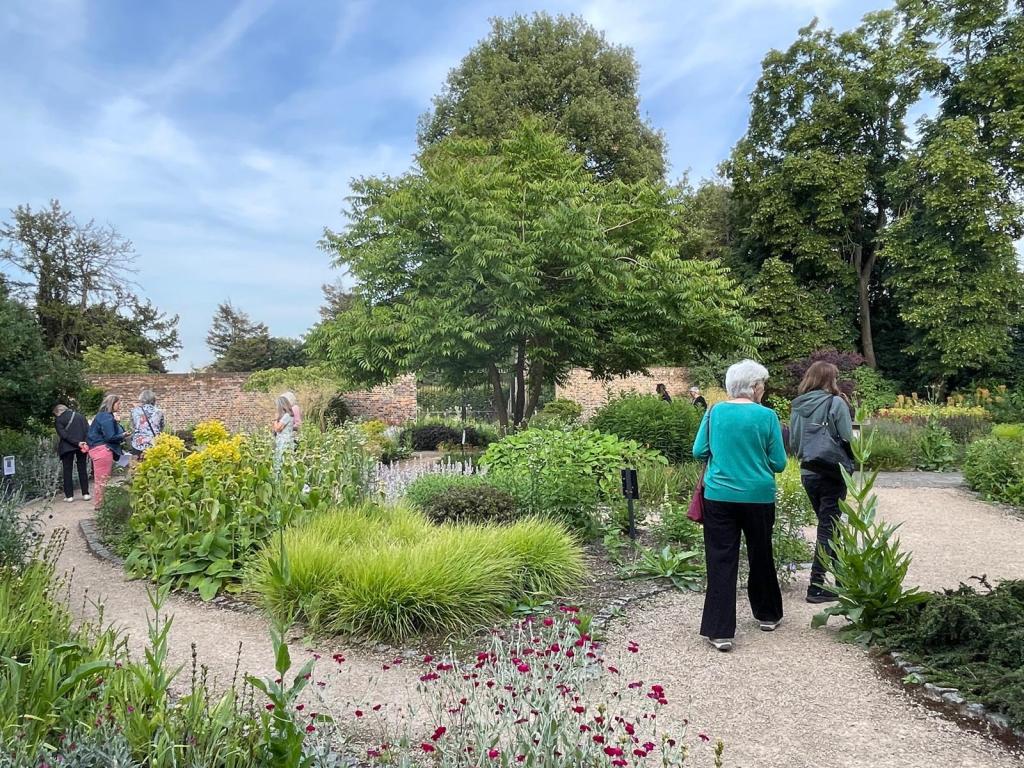 Members look around the Old Pond Garden before the CABAHS GQT, June 2026