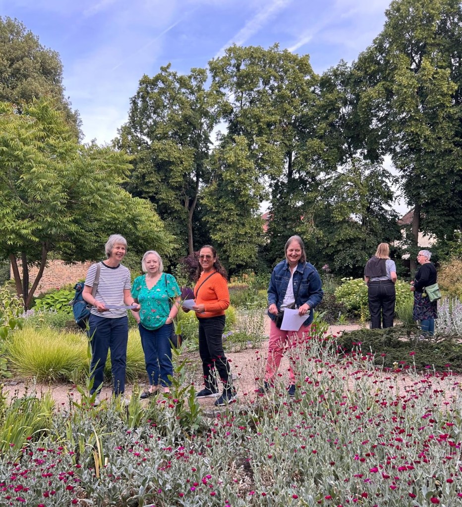 Members look around the Old Pond Garden before the CABAHS GQT, June 2026