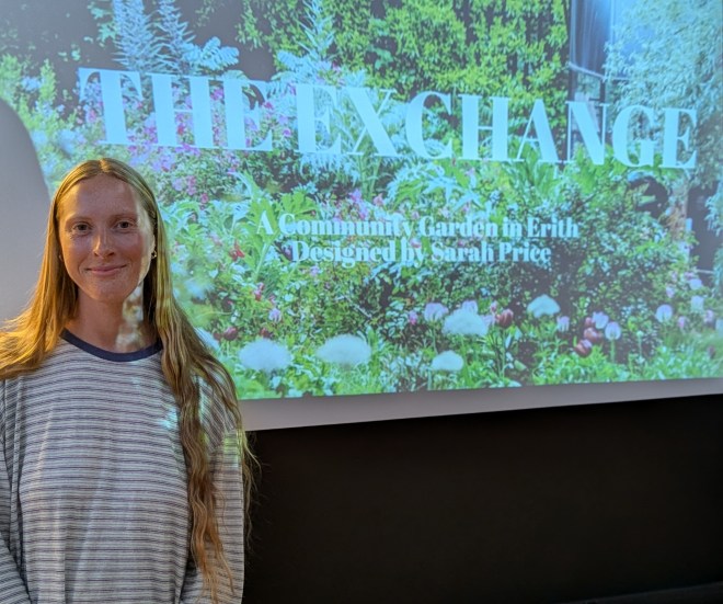 Selina Ozanne, head gardener at The Exchange, Erith. CABAHS August 2026