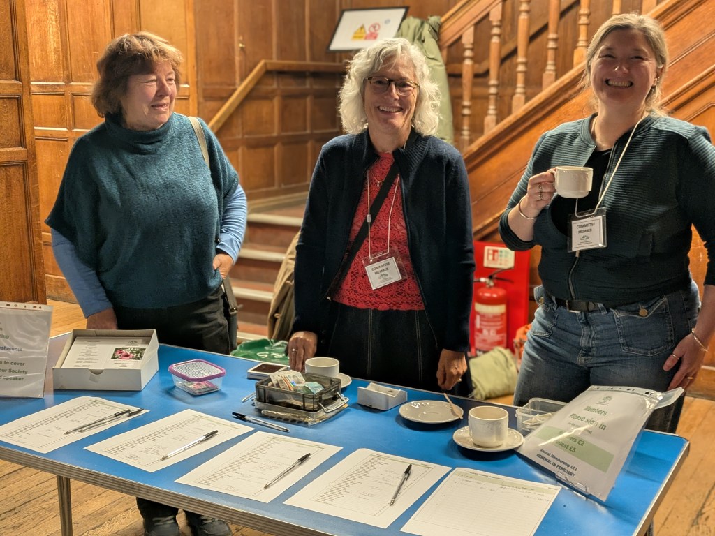 A welcoming signing in / membership table at CABAHS October 2026 meeting